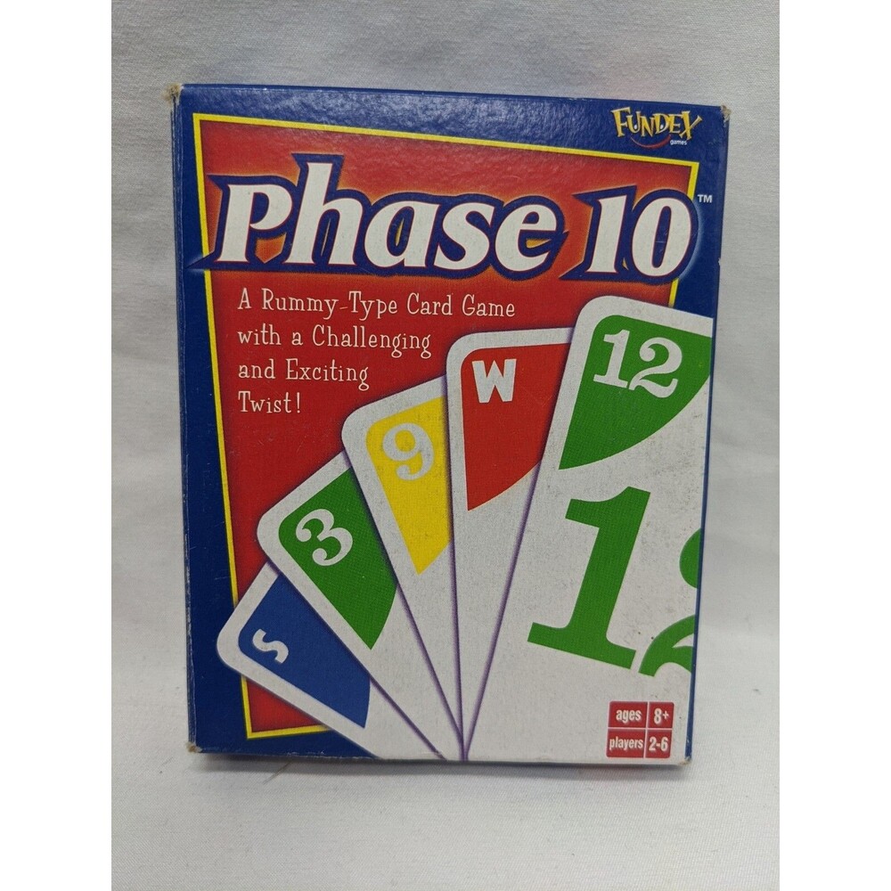 Vinatge 2001 Fundex Phase 10 Family Card Game *No Instructions *